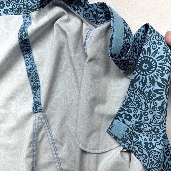 Rip Skirt Hawaii Womens Adjustable Waist Skirt Size XXL Blue Floral Beach Resort - Picture 5 of 10